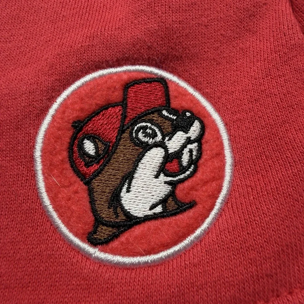 Buc-ee's Women's Pink Fleece Sweat Shorts Drawstring Elastic Waist Logo MD